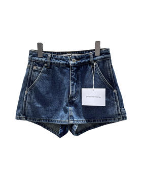 女款水洗高腰牛仔裙裤la002