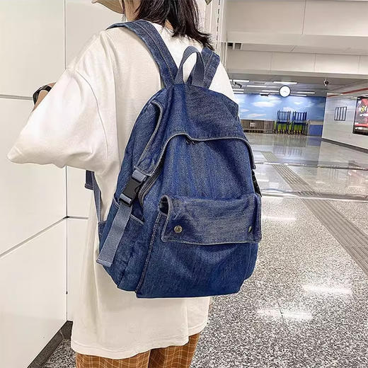 裁缝学苑AH136百搭牛仔布双肩包纸样女装复古书包大容量背包样板图纸 商品图5