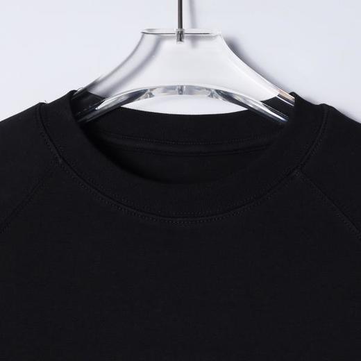 SDSA男装2026新款高贵轻奢纯色侧摆抽绳刺绣字母圆领短袖T恤百搭 商品图1