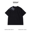 SDSA男装2026新款高贵轻奢简约时尚撞色邮票印花圆领短袖T恤百搭 商品缩略图0