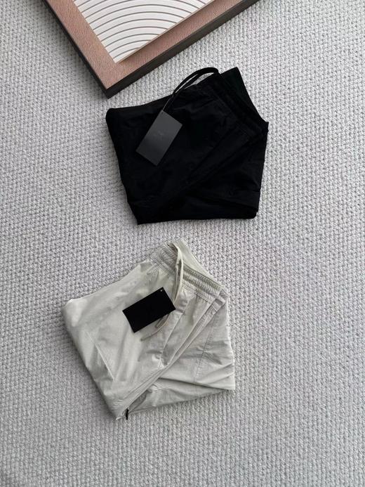 F032980通勤徒步梭织面料小标印花情侣松紧腰休闲长裤 商品图1