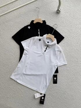 F032904日常通勤女款吸湿排汗舒适透气短袖翻领POLO衫