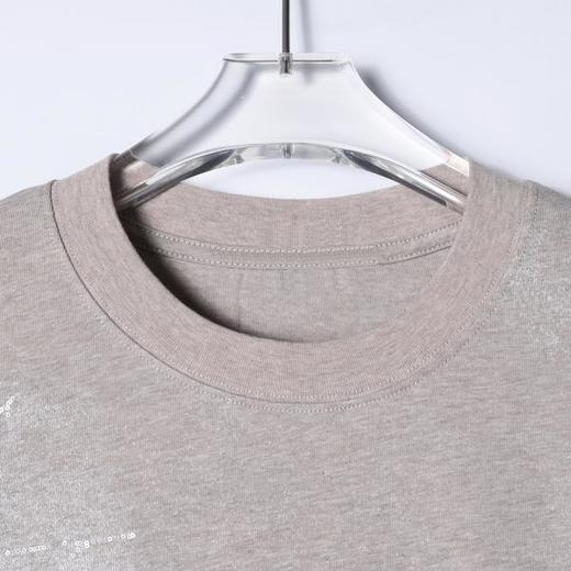 SDSA男装2026新款高贵轻奢潮牌蛛网亮片圆领短袖T恤扎染百搭上衣 商品图1