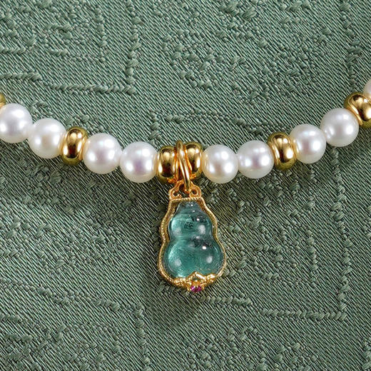 子佩集【福禄珍藏】珍珠惜王妃手链【XHSL003】葫芦镀金2602 商品图2