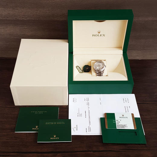 【95新】ROLEX 劳力士228239-0046天文台认证自动机械机芯日期、星期显示40MM（男款）星期日历型系列18K白金240326NJS15 商品图1