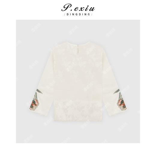 03-5潘依绣丁丁宠粉国风重工手工刺绣长袖上衣Q5548 商品图1