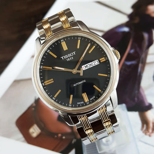 【95新】TISSOT天梭T065.430.22.051.00自动机械日期显示、星期显示39MM（男款）经典系列精钢210326HS04 商品图3