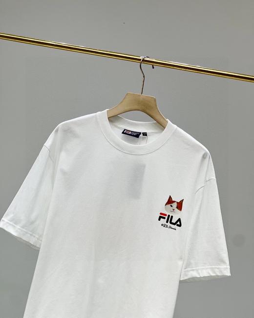 F032931联名款小猫印花休闲宽松情侣款短袖T恤 商品图3