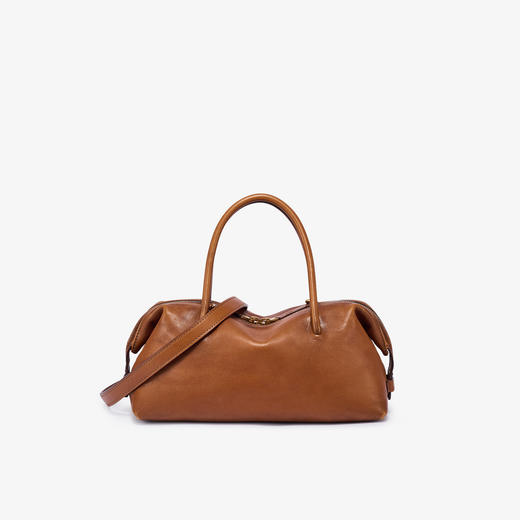 【2F迪桑娜】迪桑娜 26SS风行系列 擦色波士顿款 手拎斜跨肩带多用途植鞣牛皮女包 商品图1