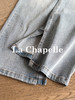 专柜实拍【莱赛尔混纺】拉夏贝尔/La Chapelle附腰带~高性价比！显瘦高腰单扣开叉别致设计感牛仔裤 商品缩略图5