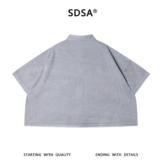 SDSA男装2026新款高贵轻奢复古工装双口袋短袖衬衫百搭舒适上衣 商品图4