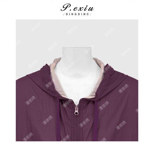 【两面穿】运动风户外宽松廓版抽绳连帽防嗮外套 Q63498 商品图2