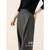 丁摩 天丝羊毛春新款黑色阔腿西装裤女褶皱宽松垂感西裤休闲裤6ZF-5301 商品缩略图3