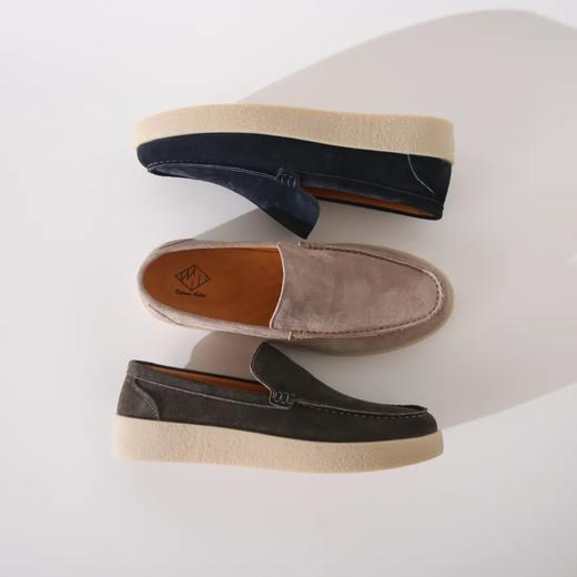 【zf1-5503】经典设计男子羔端真皮轻便舒适柔软一脚蹬皮鞋！！ 商品图1