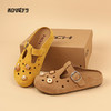 和诚行2026夏季新款外穿软底不累脚包头半拖卡通洞洞鞋勃肯拖鞋0010856 商品缩略图2