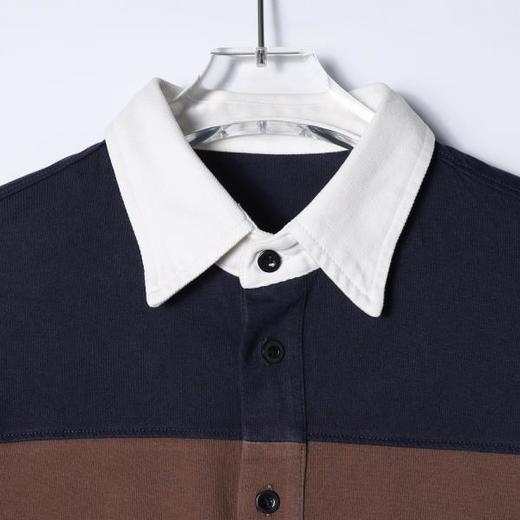 SDSA男装2026新款高贵轻奢美式复古撞色翻领条纹短袖Polo衫百搭 商品图1