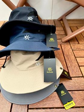 F032937夏季透气网户外男女防晒遮阳帽垂钓骑行登山帽大檐渔夫帽