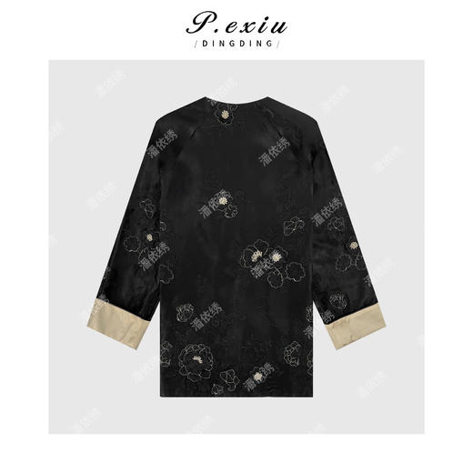 04-2潘依绣丁丁宠粉新中式国风立体刺绣上衣Q9215 商品图1