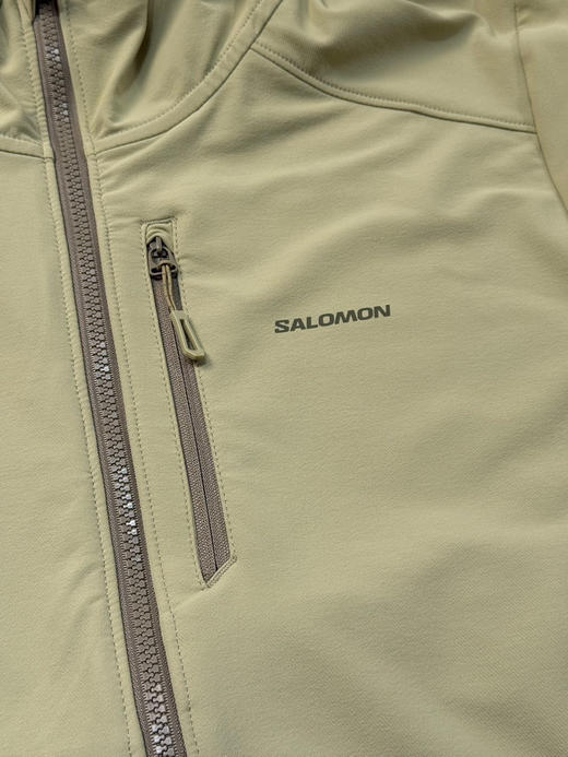 原单正品 Salomon萨洛蒙男士软壳外套，颜色：灰绿色 黑色
尺码：S～XL 商品图4