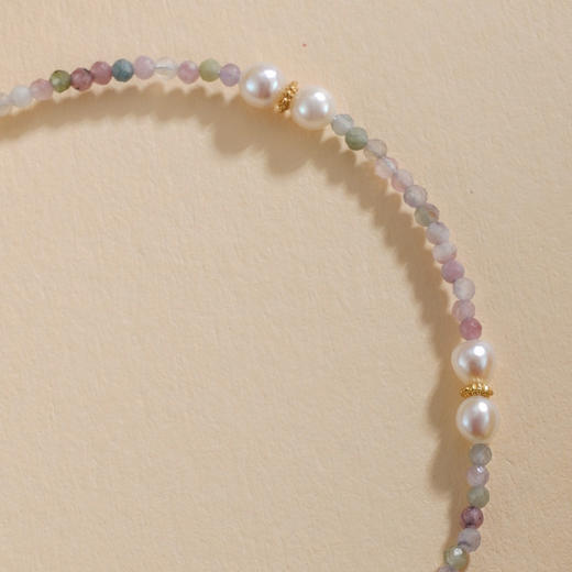 子佩集【汐光微语】银S925珍珠惜王妃手链【SGB0310006】镀金彩珠2602 商品图2