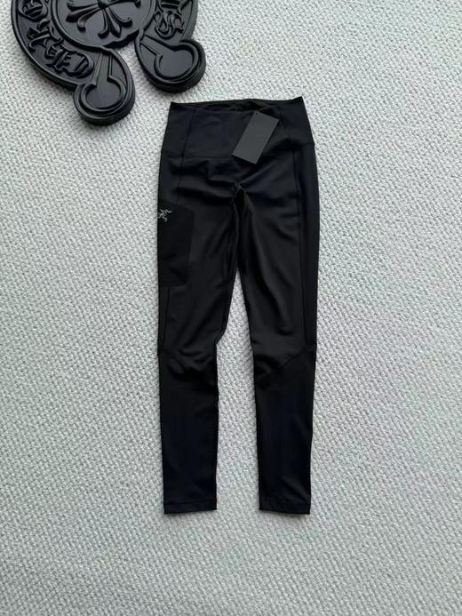 F032906高弹贴合不紧绷运动通勤高腰女子薄绒打底裤瑜伽裤 商品图7