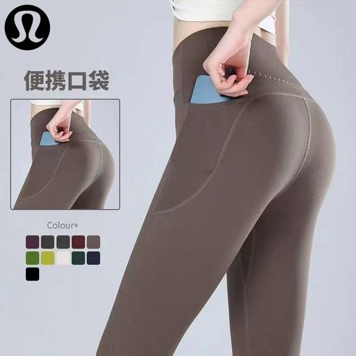 F032990新款弹力高腰收腹运动健身跑步薄款瑜伽打底裤 商品图8