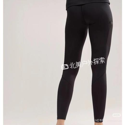 F032906高弹贴合不紧绷运动通勤高腰女子薄绒打底裤瑜伽裤 商品图4