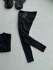 F032906高弹贴合不紧绷运动通勤高腰女子薄绒打底裤瑜伽裤 商品缩略图1