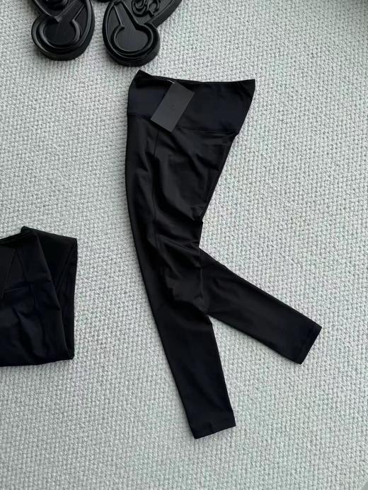 F032906高弹贴合不紧绷运动通勤高腰女子薄绒打底裤瑜伽裤 商品图1