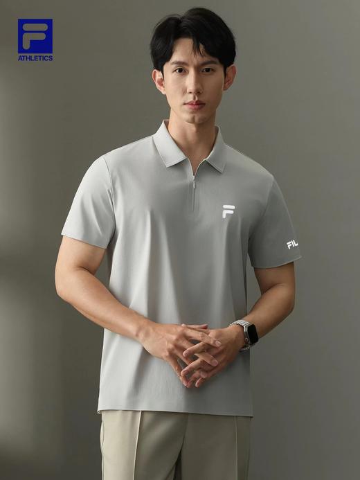F032934男式冰丝无痕速干POLO衫凉感防晒翻领短袖T恤 商品图12