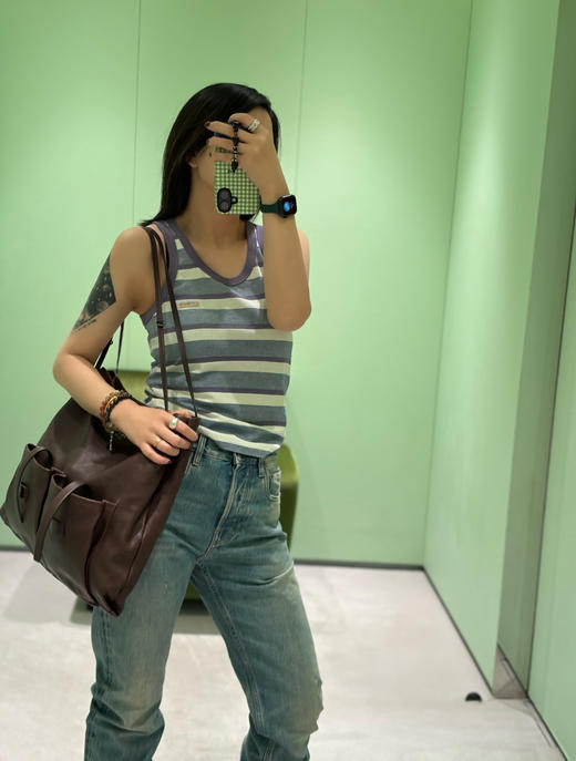 普拉达  26Ss新款条纹背心（MM） 商品图13