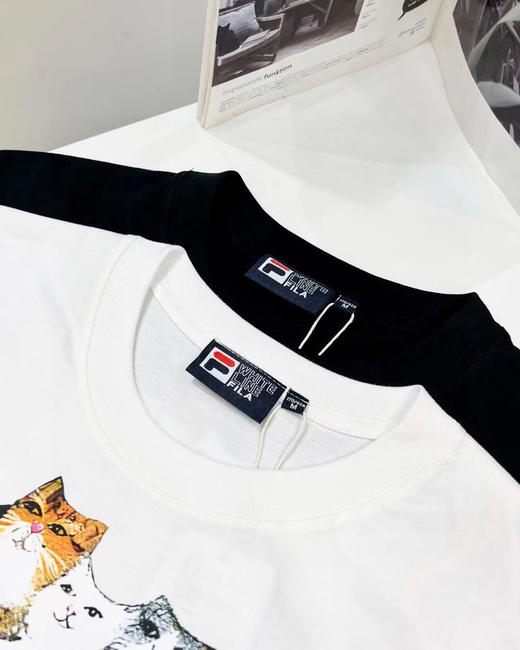 F032933五只猫动物主题休闲宽松男女款情侣款短袖T恤 商品图2