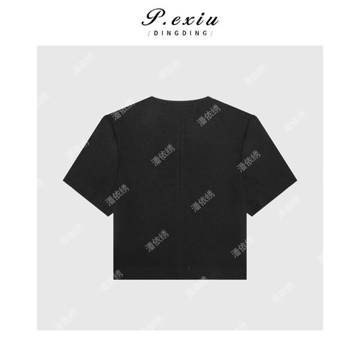 03-5潘依绣丁丁宠粉韩版圆领小香风泡泡袖外套Q48983 商品图1