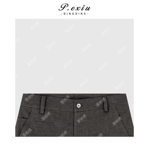 04-1潘依绣丁丁宠粉高级时髦显瘦不规则口袋休闲短裤Q69592 商品图2