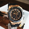 【95新】Audemars Piguet 爱彼26401RO.OO.A002CA.02自动机械机芯日期显示、计时44MM（男款）皇家橡树离岸型系列18K玫瑰金/陶瓷270326NJT25 商品缩略图3