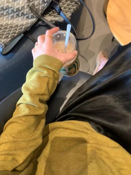 F032954显白老钱姜黄色春夏新款老钱风天爽亚麻排扣长袖针织衫 商品图7