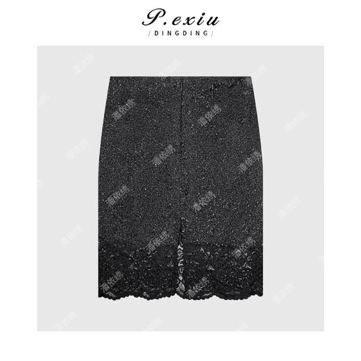 04-1潘依绣丁丁宠粉法式气质高级感重工亮片半身裙Q9984 商品图1