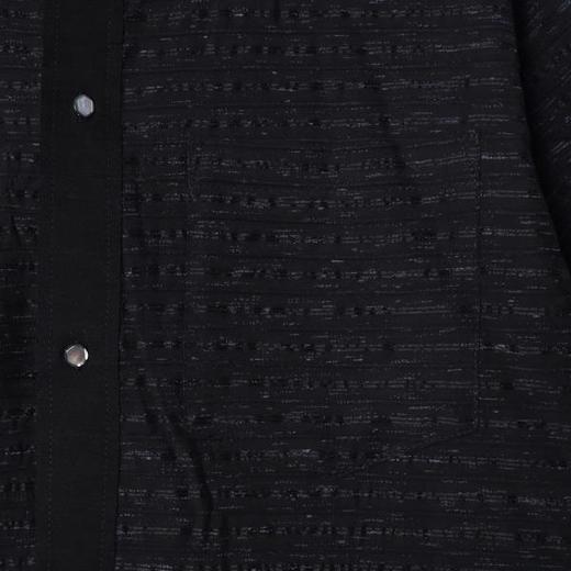 SDSA男装2026新款高贵轻奢时尚提花条纹翻领短袖衬衫百搭宽松上衣 商品图3