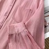 F032951高奢系列夏季新款苎麻女士温柔C位粉苎麻轻薄防晒衬衫 商品缩略图12