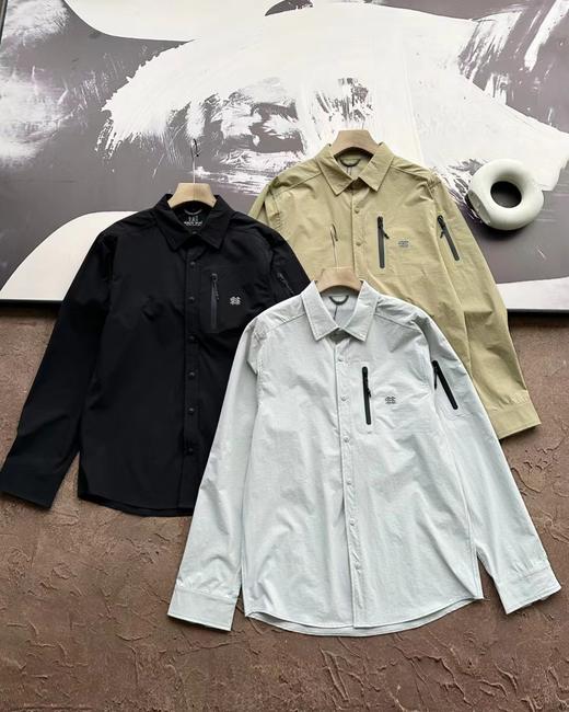 F032936三色新款户外口袋战术压胶衬衫上衣外套夹克 商品图0