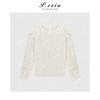 03-5潘依绣丁丁宠粉法式优雅蕾丝泡泡袖圆领上衣Q7954 商品缩略图0
