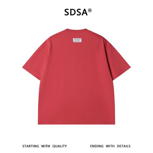 SDSA男装2026新款高贵轻奢印花字母短袖T恤高街显瘦美式圆领上衣 商品图4
