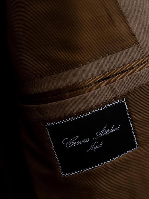 Cesare Attolini 香槟色双排扣 Silk-Linen 套装 商品图10