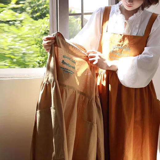 裁缝学苑AQ604加宽加大围裙纸样女装厨房家用新款大码防泼水工作服样板 商品图3