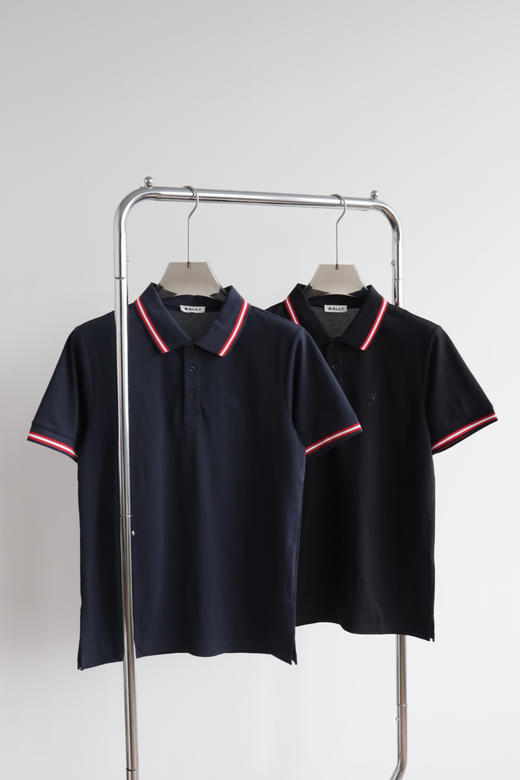 26 BA11Y 丝光拉架棉 拼色翻领短袖POLO衫 TX619 商品图2
