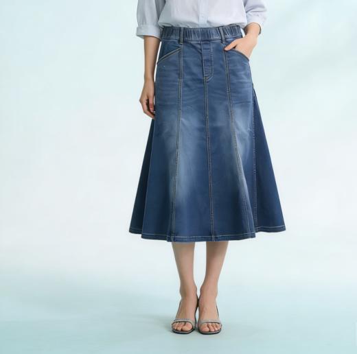 G2000女装SS26商场新款牛仔半身裙61263632 商品图1