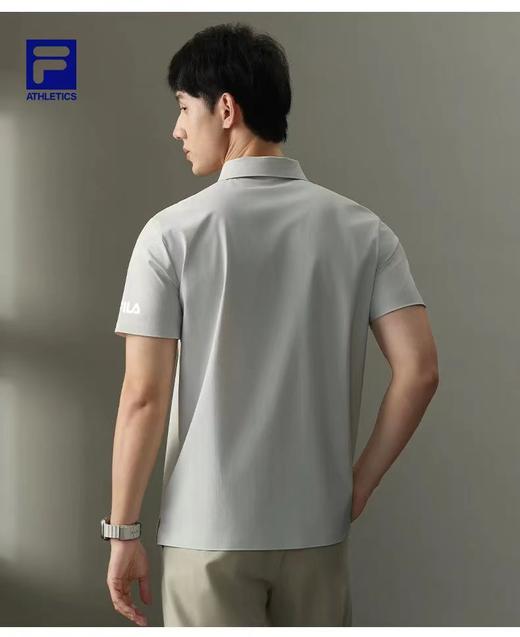 F032934男式冰丝无痕速干POLO衫凉感防晒翻领短袖T恤 商品图9