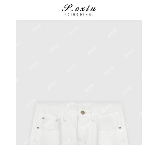 03-5潘依绣丁丁宠粉韩系百搭慵懒风直筒牛仔裤Q5845 商品图2