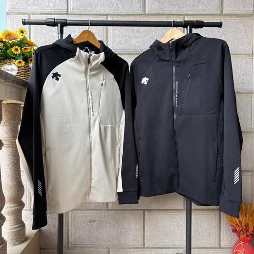 F032966春季户外休闲情侣款立体剪裁连帽针织开衫外套 商品图0