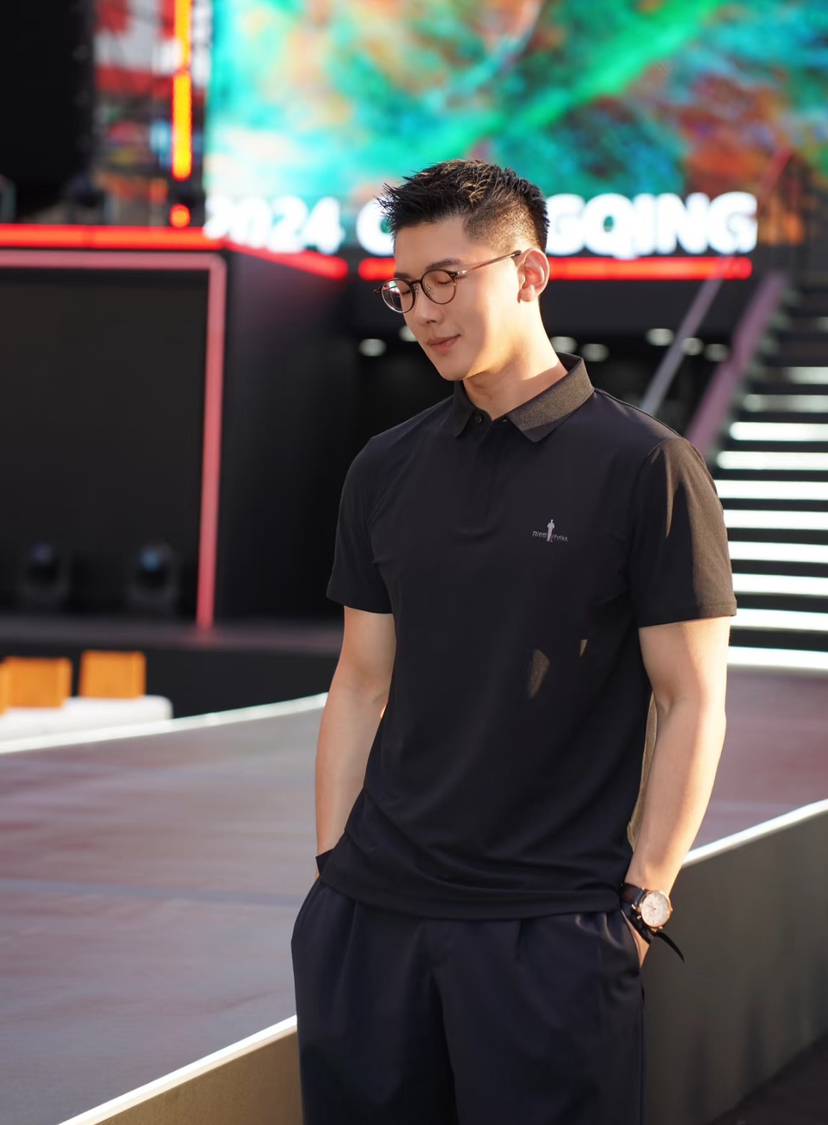 329-4 比音男士polo短袖